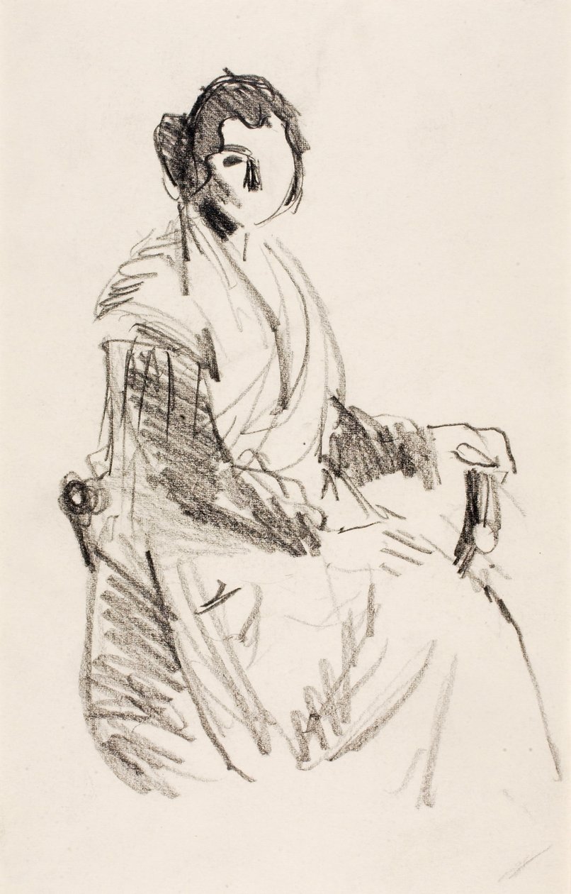 Kobieta siedząca autorstwa Robert Henri