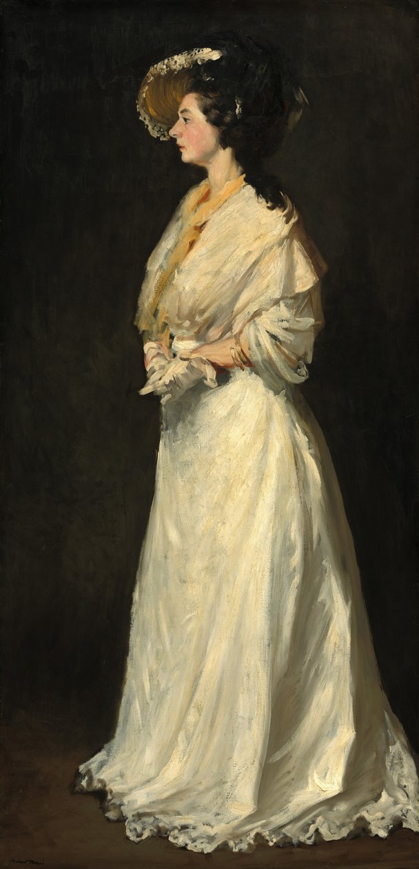 Młoda kobieta w bieli autorstwa Robert Henri