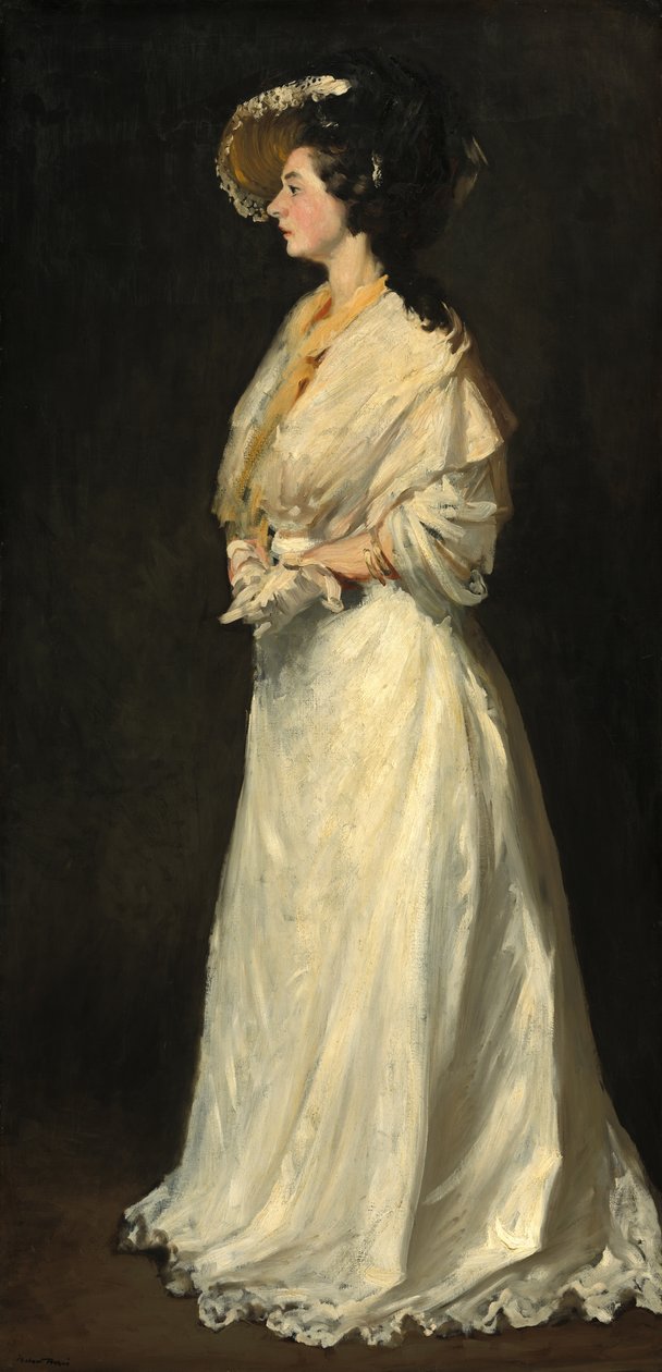 Młoda kobieta w bieli autorstwa Robert Henri