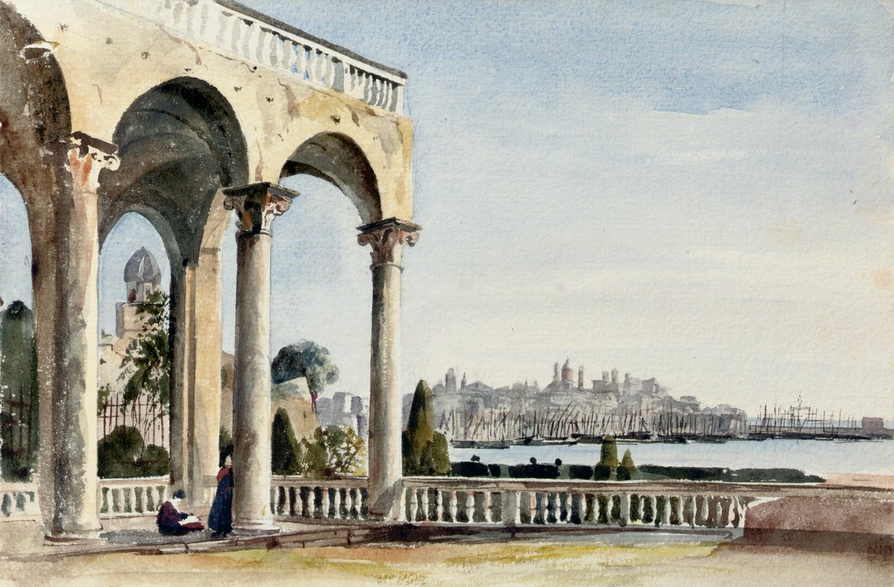 Willa Doria w Genui, 1829 autorstwa Robert Henry Cheney