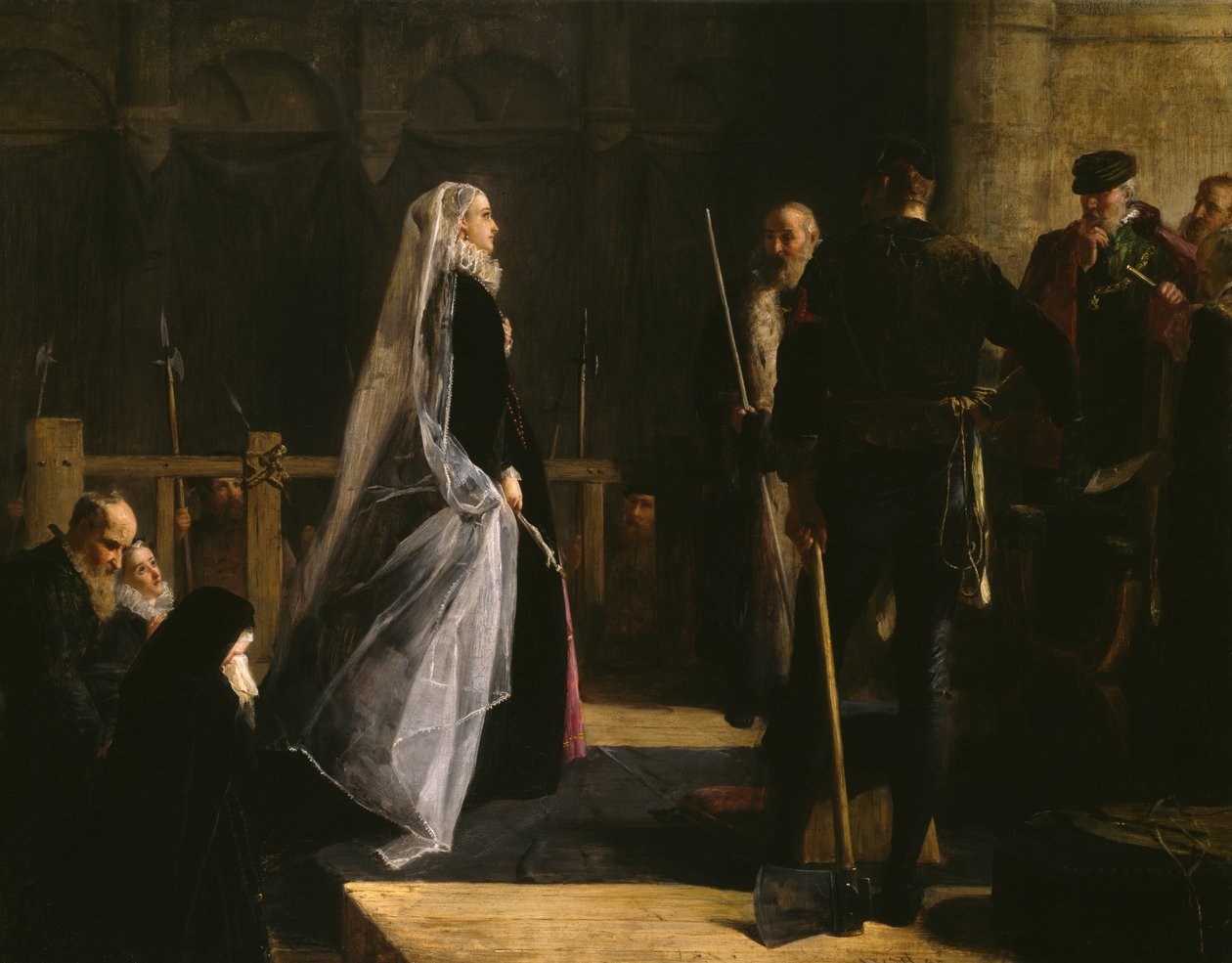 Egzekucja Marii (1542-87), królowej Szkotów autorstwa Robert Herdman