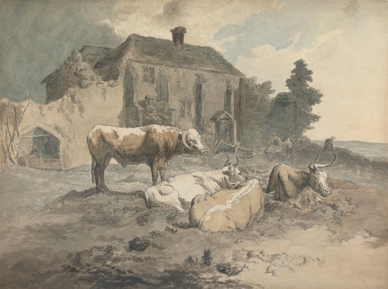 Bydło długorogie autorstwa Robert Hills