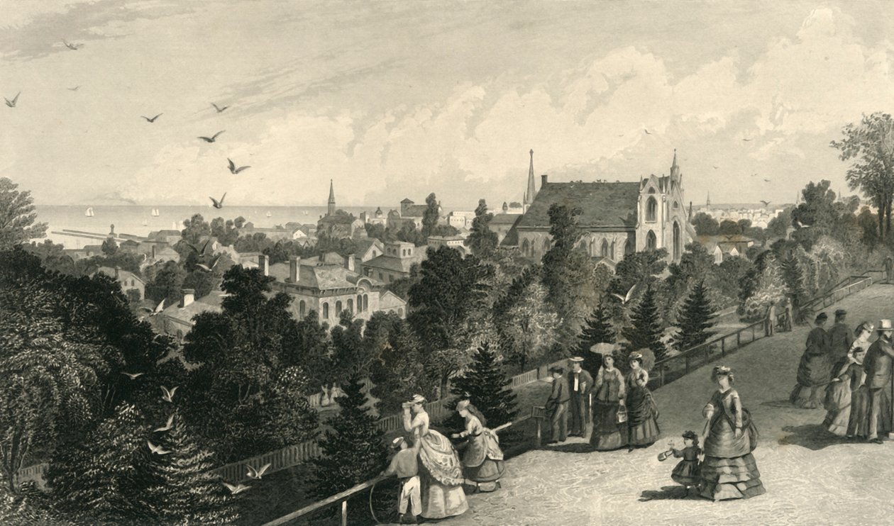 „Miasto Cleveland, od Reservoir Walk”, 1872. autorstwa Robert Hinshelwood