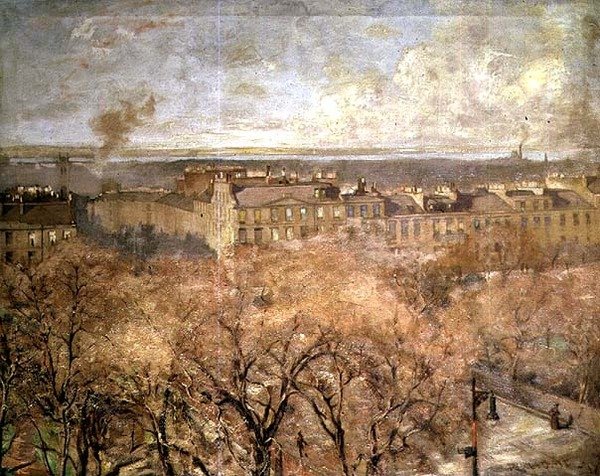 Heriot Row, Edynburg (olej na płótnie) autorstwa Robert Home