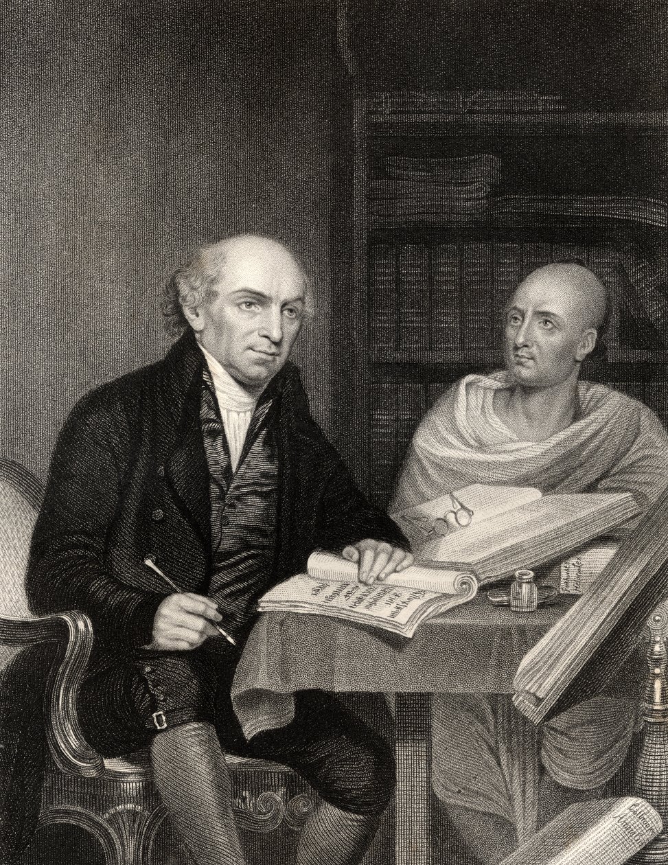 William Carey, ryty J. Jenkins z „The National Portrait Gallery, Volume III”, wydana ok. 1820 autorstwa Robert Home
