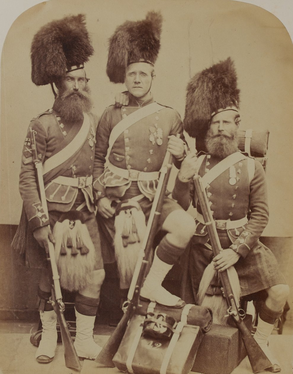 Gardner, McKenzie and Glen, 42 Pułk Piechoty (The Royal Highland) autorstwa Robert Howlett