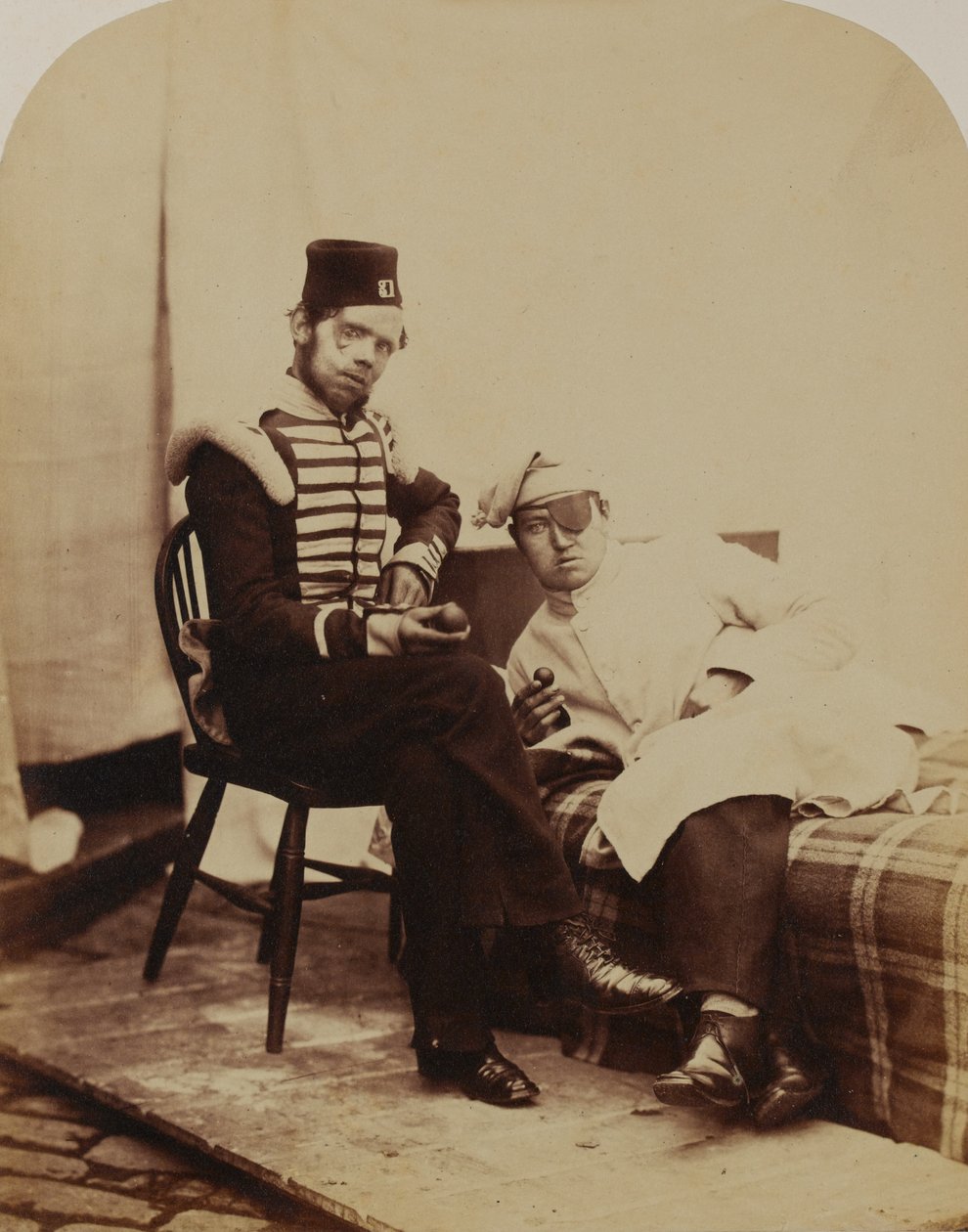 Lockart, 31 Pułk Piechoty (Huntingdonshire), 1856 (zdjęcie w sepii) autorstwa Robert Howlett