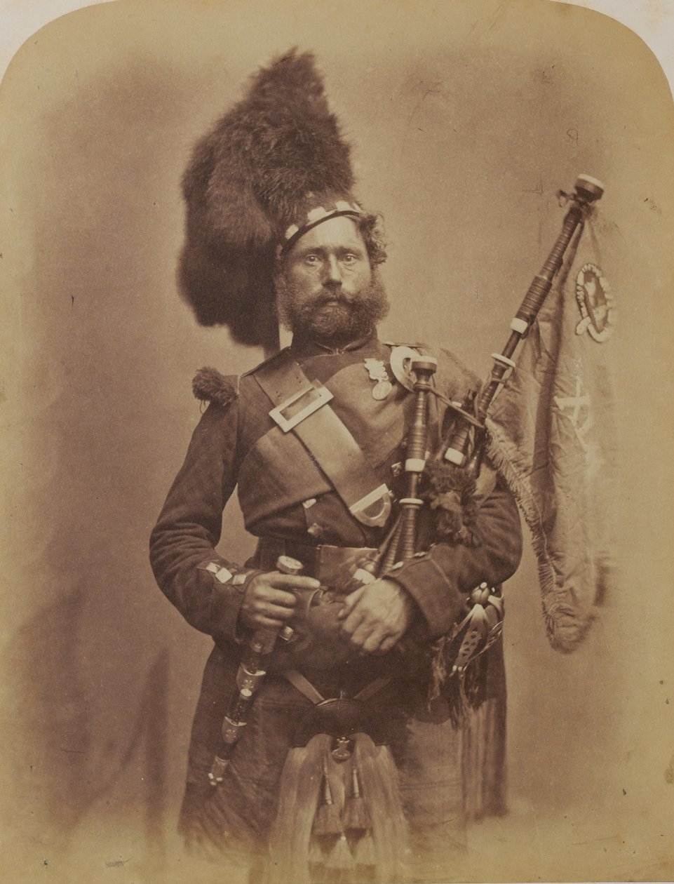 Piper David Muir, 42. górale (Black Watch) autorstwa Robert Howlett