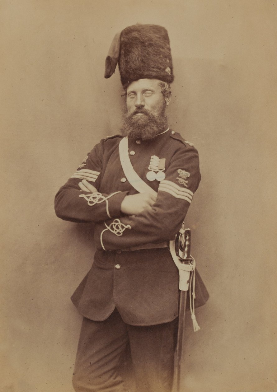 Sierżant Glasgow, Royal Artillery, 1856 (zdjęcie w sepii) autorstwa Robert Howlett