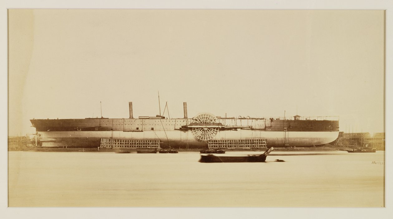 The Great Eastern, 17 listopada 1857 (odbitka albenowa z negatywu kolodionowego) autorstwa Robert Howlett