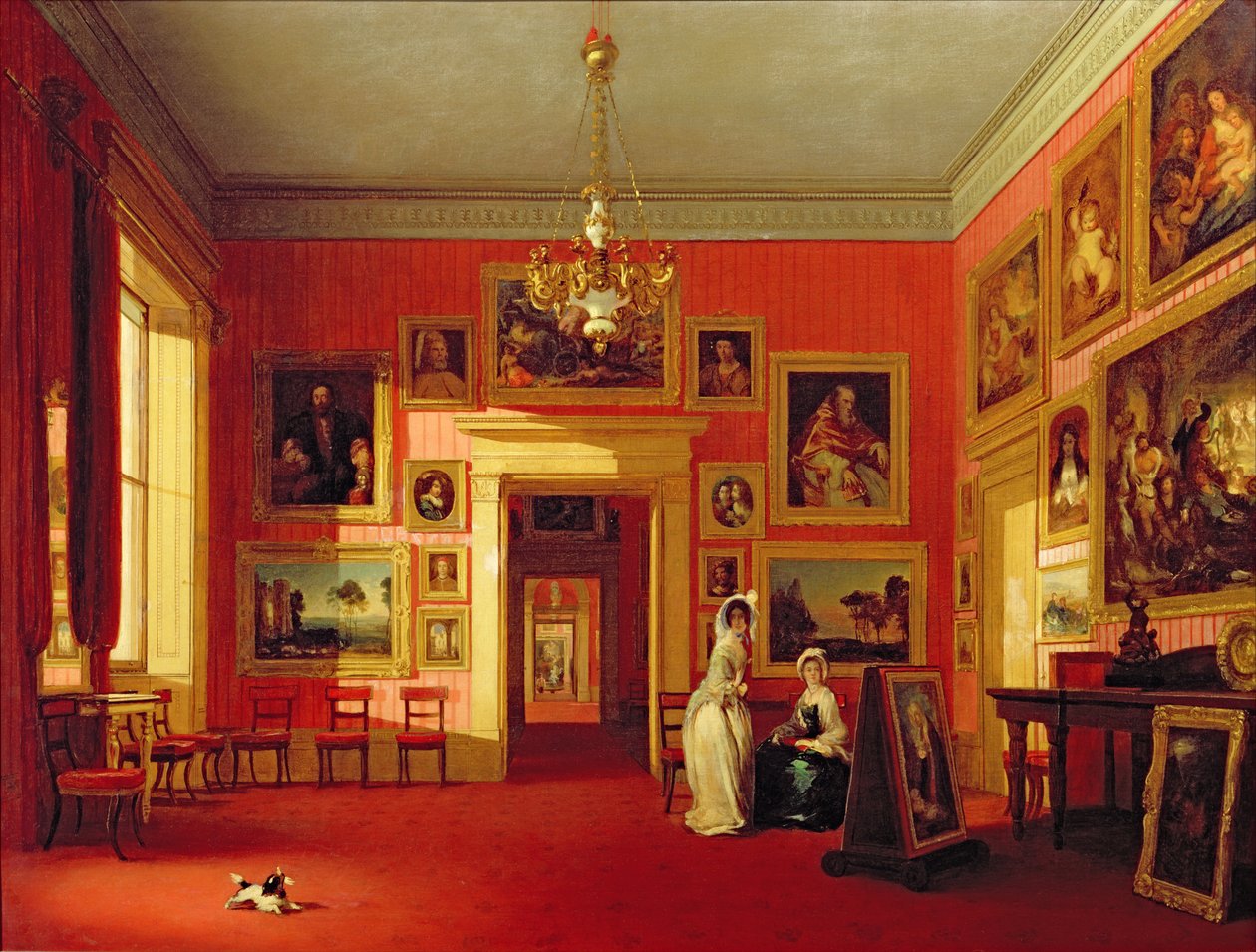 Galeria obrazów Lorda Northwicka w Thirlestaine House, ok. 1846-47 autorstwa Robert Huskisson