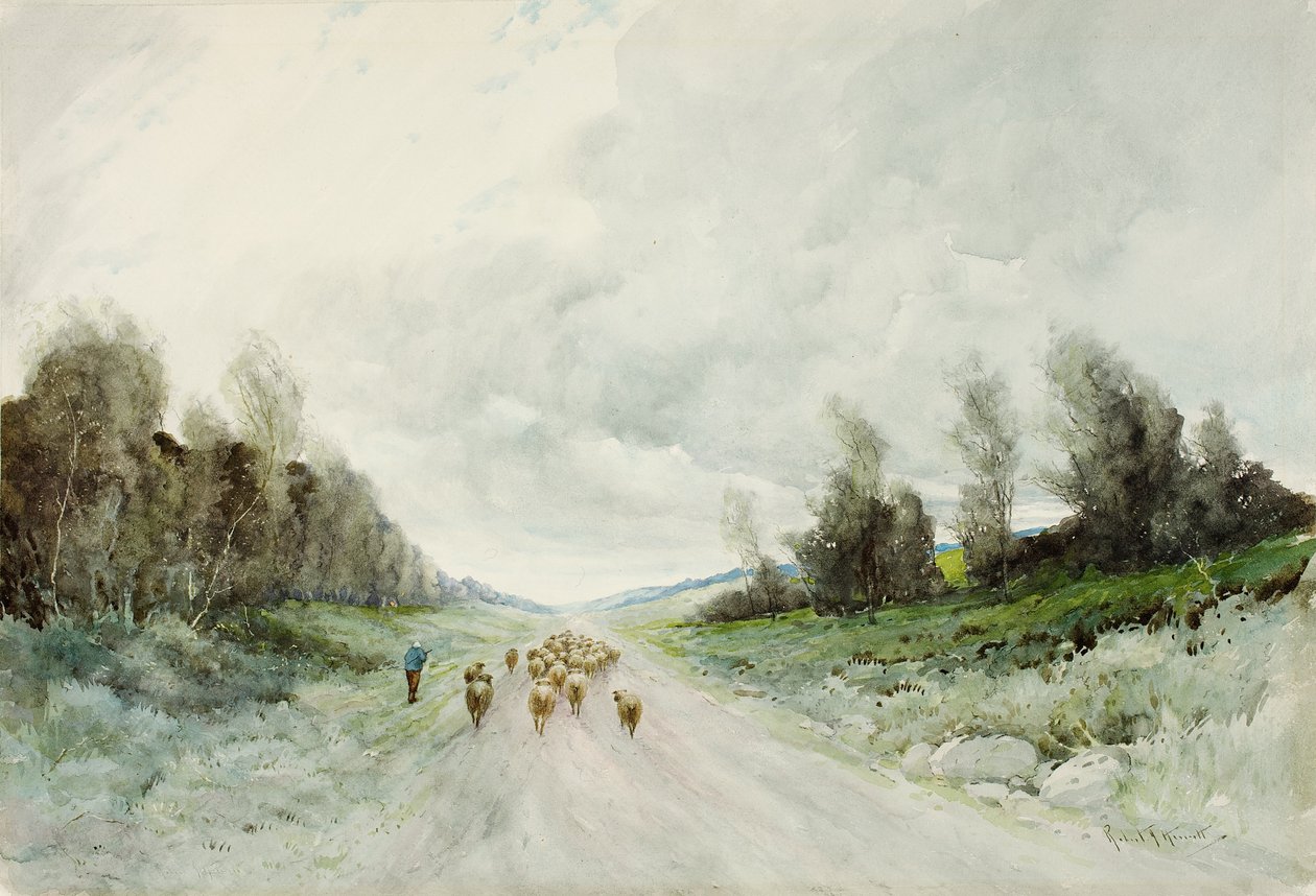 A Northumberland Road (wc na papierze) autorstwa Robert J. Hewitt