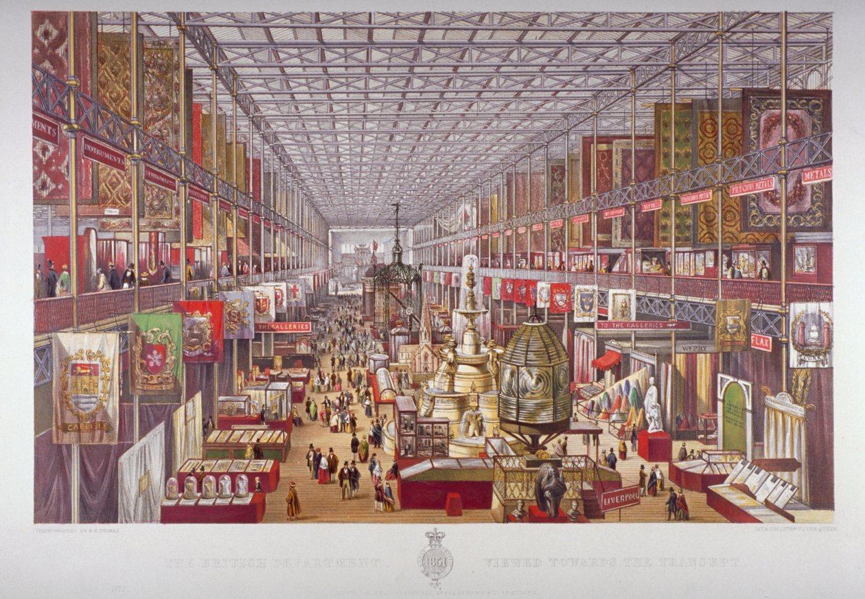 Wielka Wystawa, Hyde Park, Westminster, Londyn, 1851. autorstwa Robert Kent Thomas
