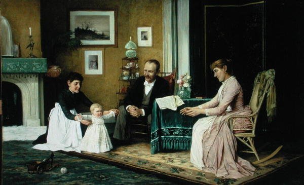 Pierwszy krok (olej na płótnie) autorstwa Robert Kluth