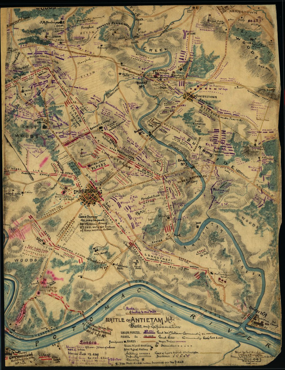 Bitwa pod Antietam, Md. LOC gvhs01.vhs00259 autorstwa Robert Knox Sneden