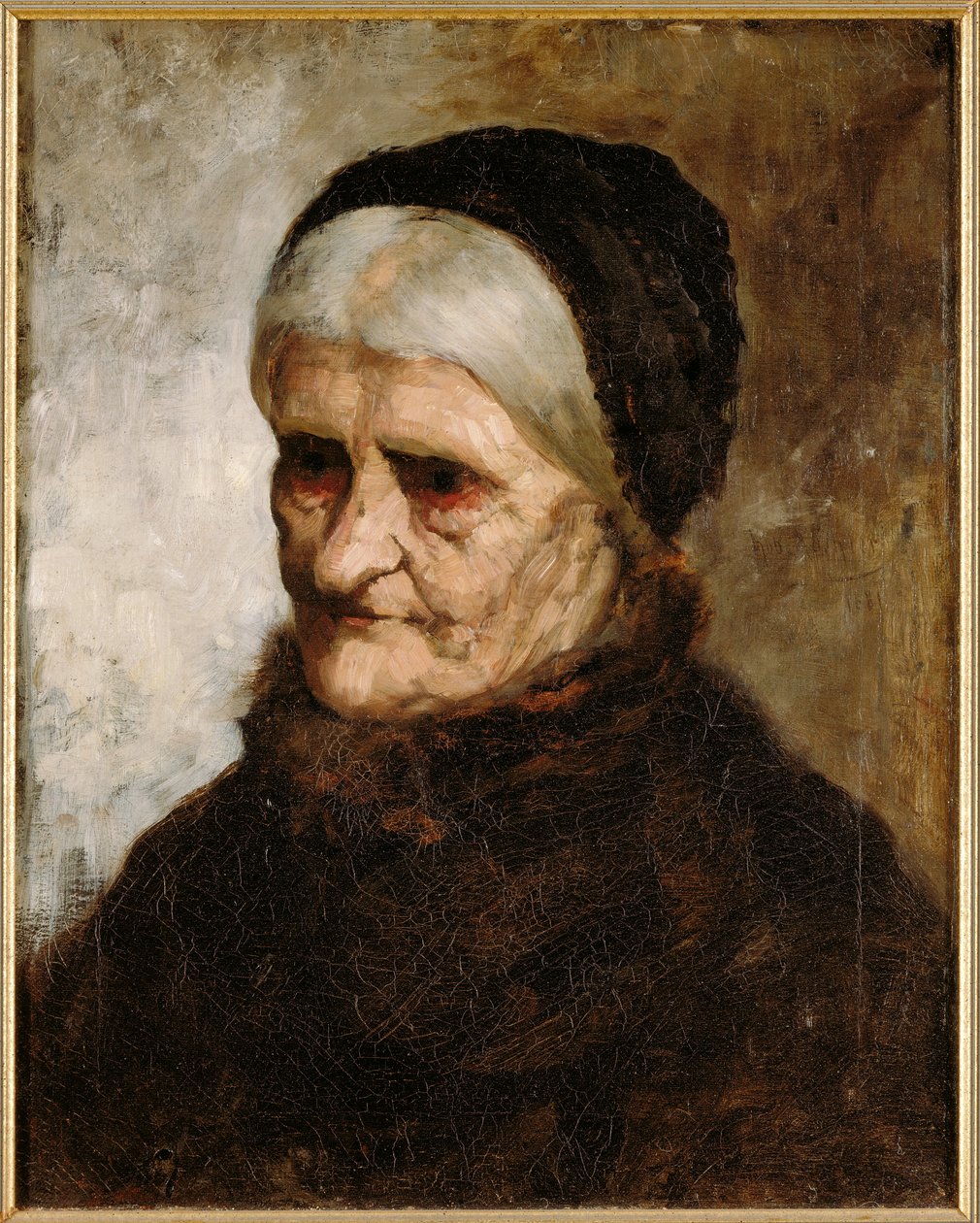 Głowa starej kobiety, 1881 autorstwa Robert Koehler