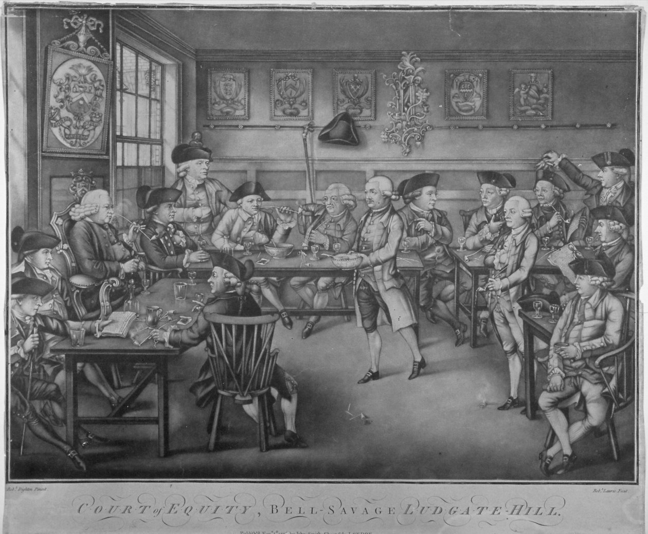 Court of Equity, Belle Sauvage Inn, Ludgate Hill, City of London, 1778 autorstwa Robert Laurie