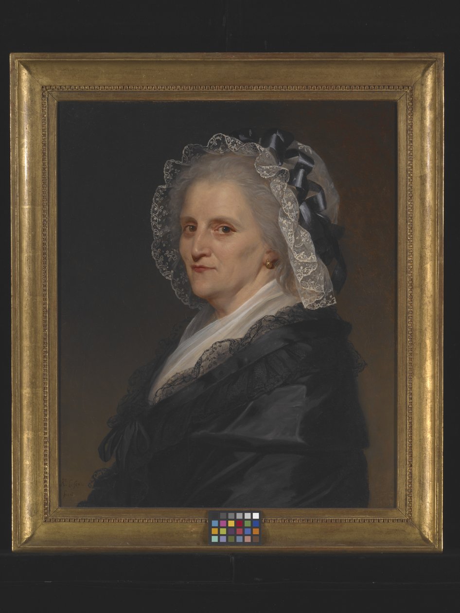 Portret starszej kobiety (olej na płótnie) autorstwa Robert Lefevre