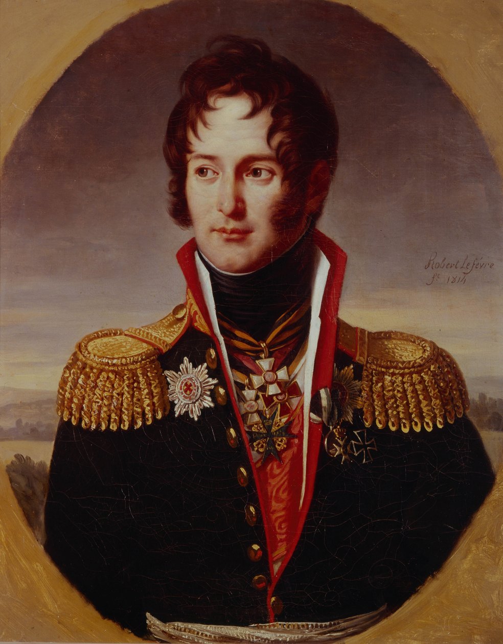 Portret Piotra Aleksandrowicza Cziczerina 1778-1848, 1814 autorstwa Robert Lefevre