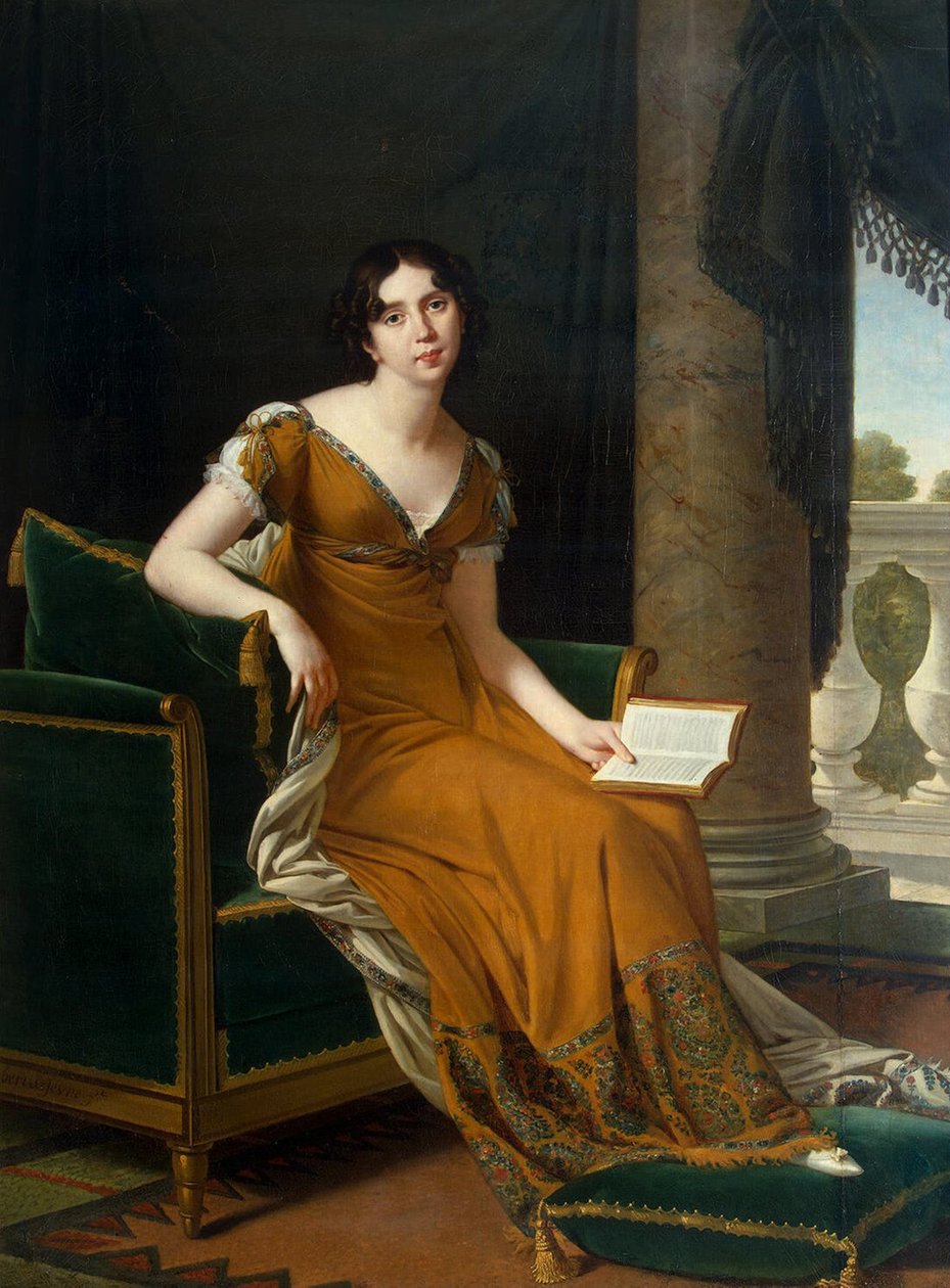 Portret Elizavety Demidovej, s.1805 (olej na płótnie) autorstwa Robert Lefevre