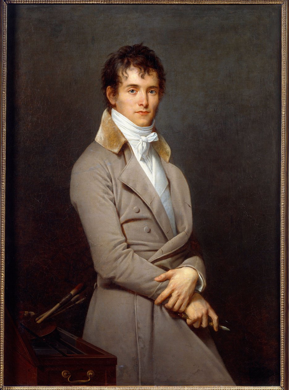 Portret malarza Pierre Narcisse (Pierre-Narcisse) Guerin (1774-1833) Obraz Roberta Lefevre (1755-1830) XIX wiek Słońce: 1,09x0,8m - Orleans musee des beaux arts autorstwa Robert Lefevre
