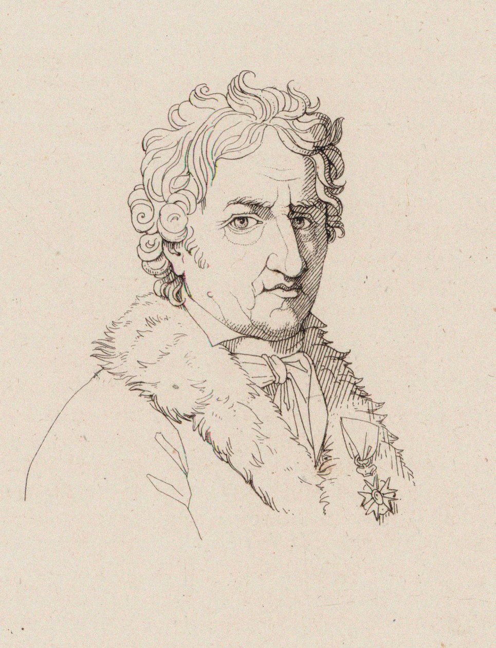 Portret kompozytora Pierre-Alexandre Monsigny 1729-1817, c. 1810. autorstwa Robert Lefevre