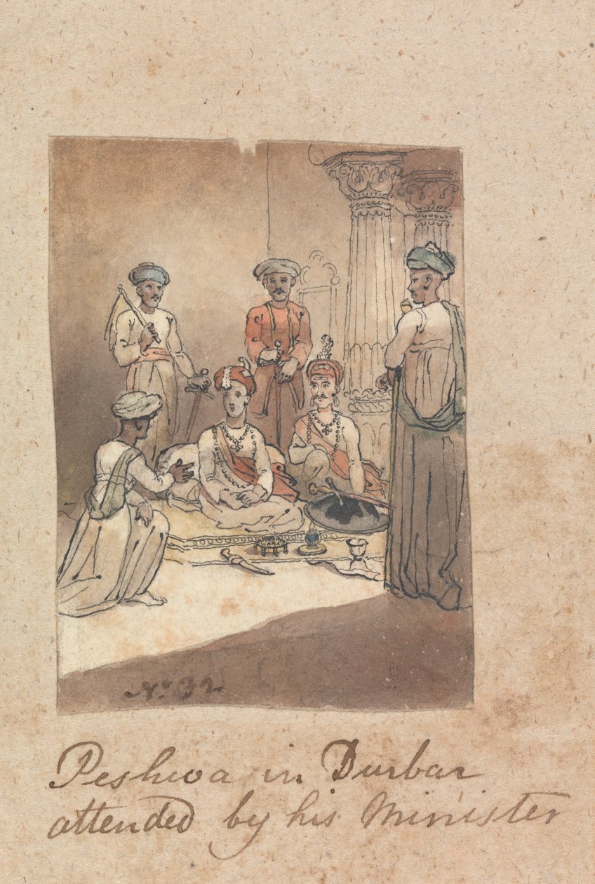 Maratha Peshwa i jego ministrowie autorstwa Robert Mabon