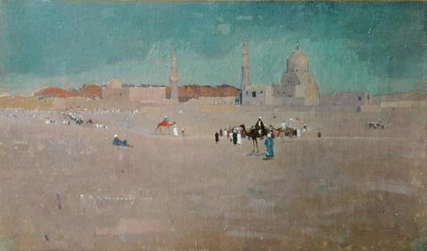 Scena w Egipcie, ok. 1890 (olej na płótnie) autorstwa Robert McGowan Coventry