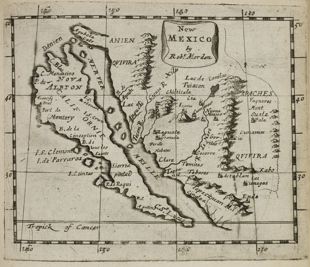 Maps.C.39.a.11, mapa 57 Nowy Meksyk autorstwa Robert Morden