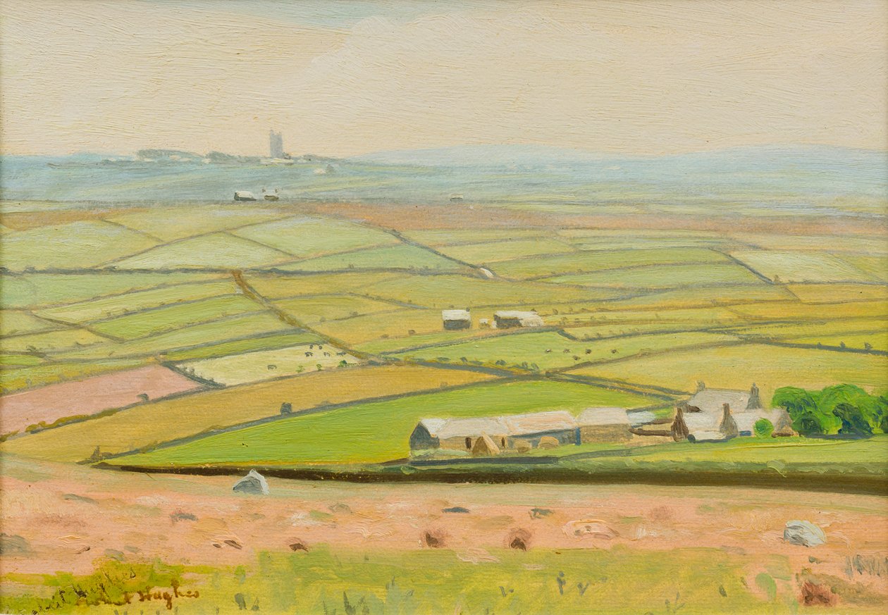 Zennor (olej na panelu) autorstwa Robert Morson Hughes