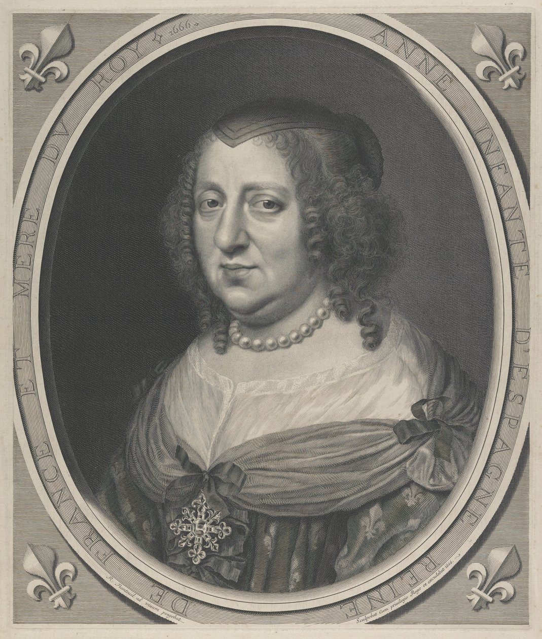 Anna Austriaczka, królowa Francji (1601–1666) autorstwa Robert Nanteuil