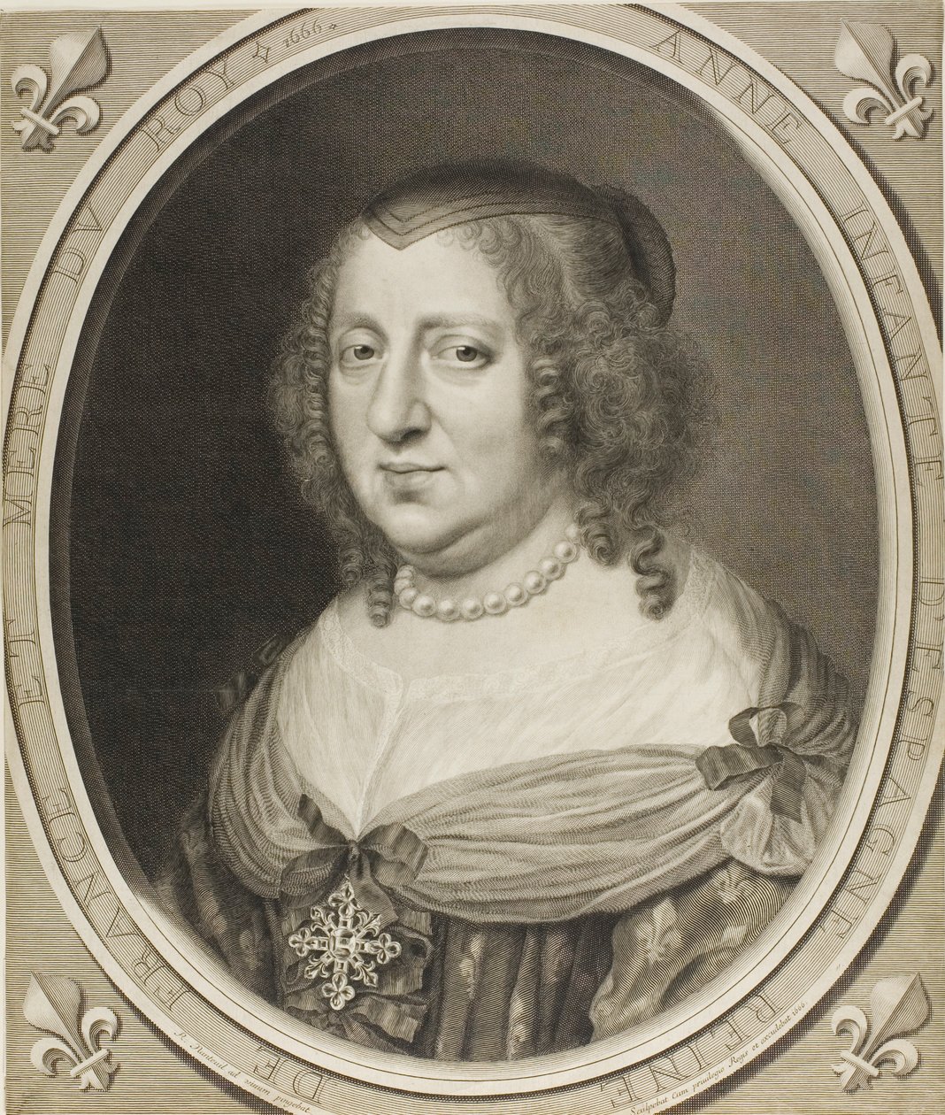 Anna Austriacka autorstwa Robert Nanteuil
