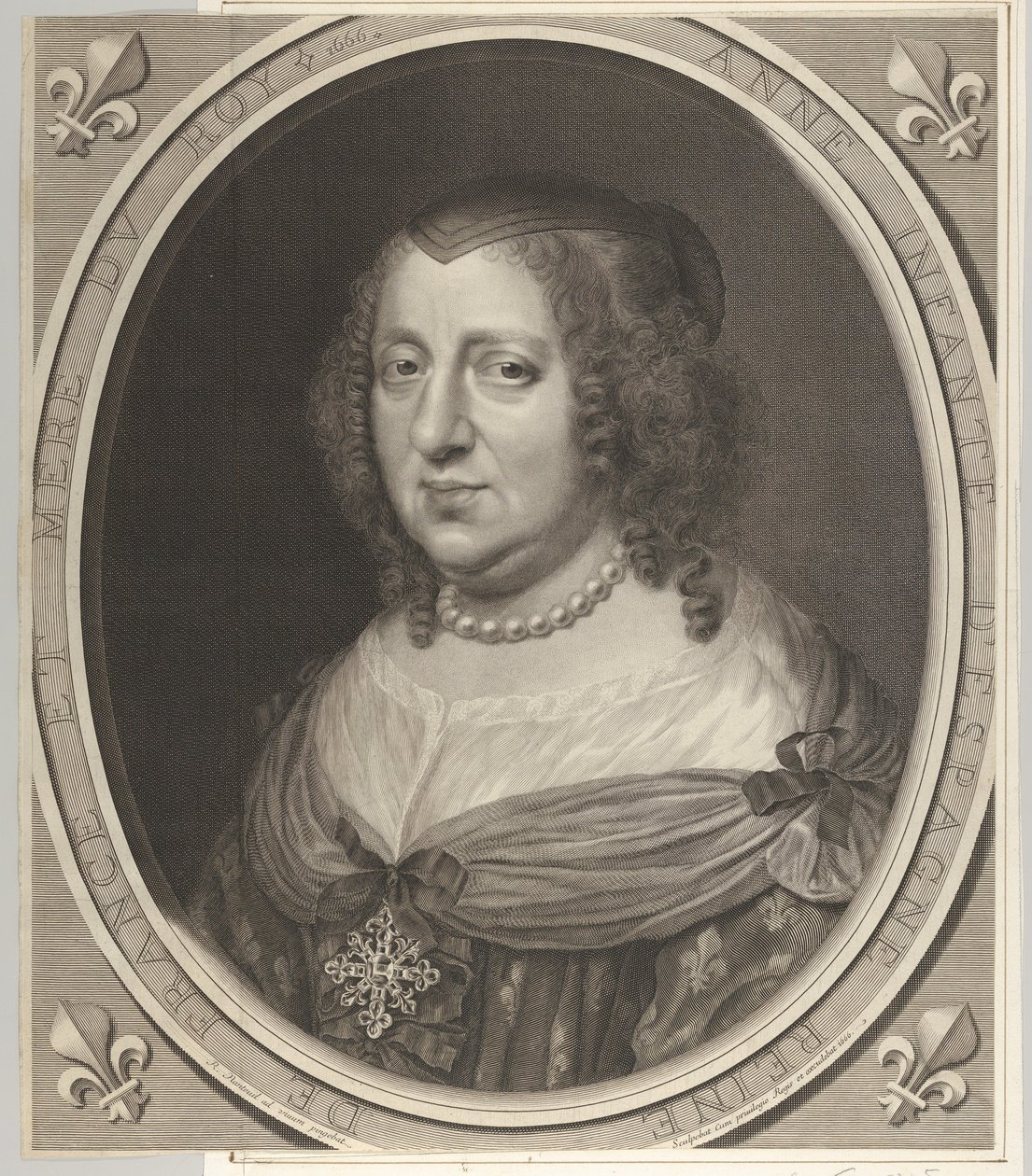 Anna Austriaczka autorstwa Robert Nanteuil