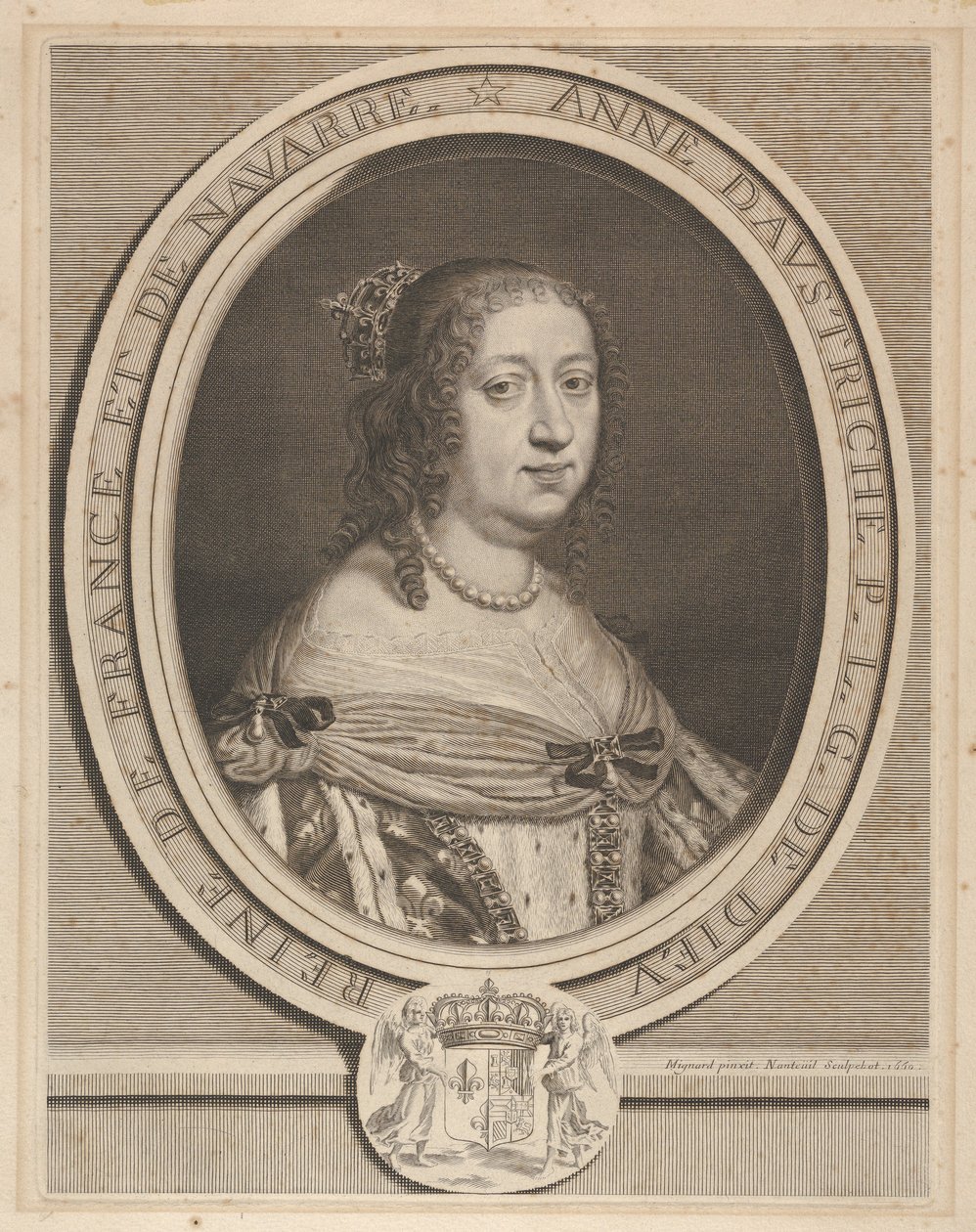 Anna Austriaczka, 1660. autorstwa Robert Nanteuil