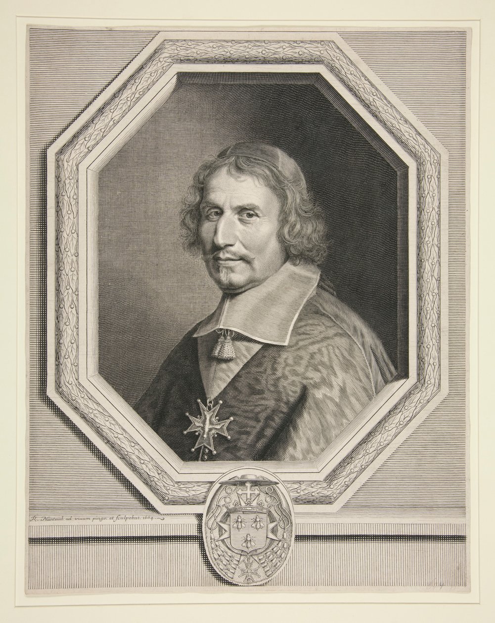 Kardynał Antoine Barberin, arcybiskup Reims (arcybiskup Reims) autorstwa Robert Nanteuil