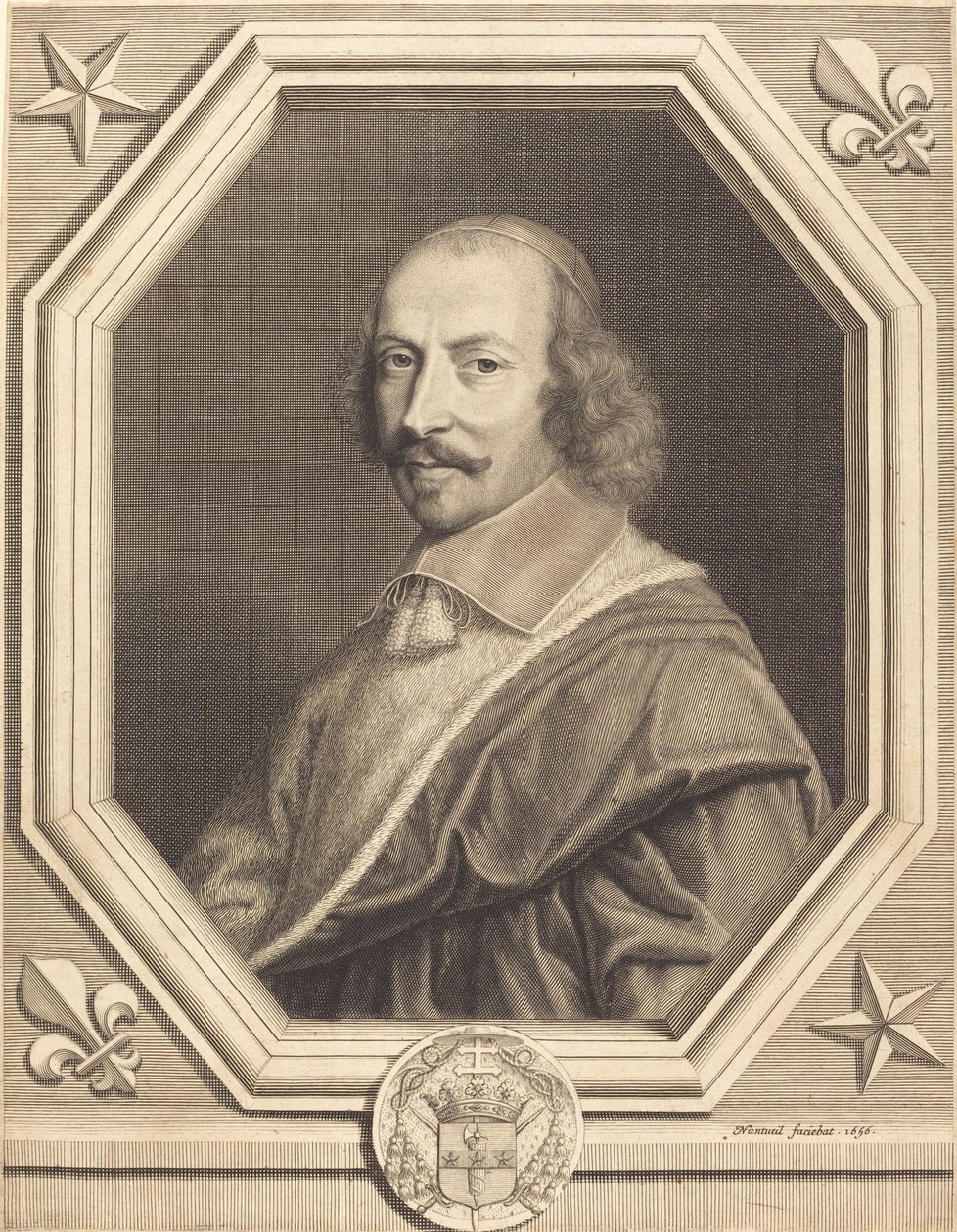 Kardynał Jules Mazarin autorstwa Robert Nanteuil