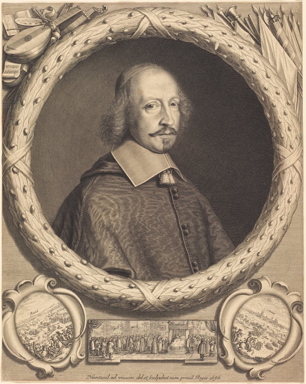 Kardynał Jules Mazarin autorstwa Robert Nanteuil