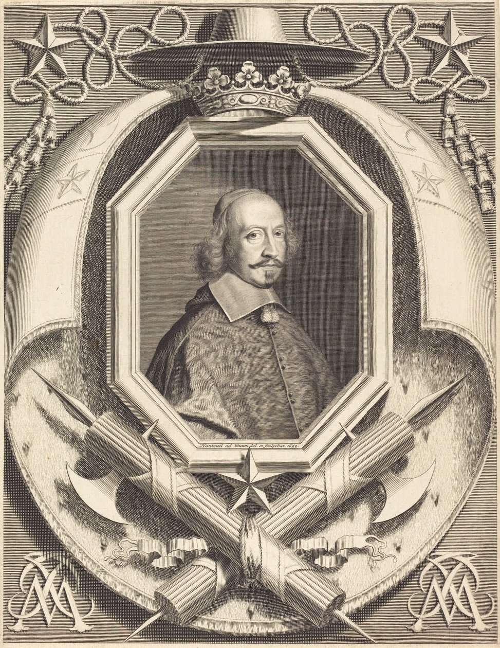 Kardynał Jules Mazarin autorstwa Robert Nanteuil
