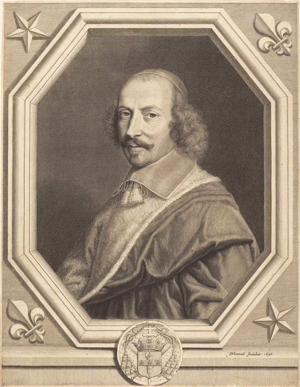 Kardynał Jules Mazarin autorstwa Robert Nanteuil