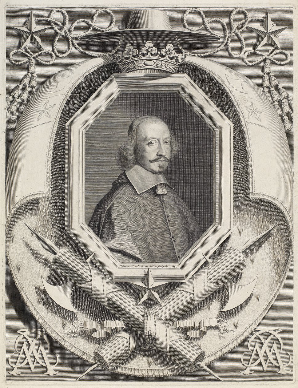 Kardynał Jules Mazarin autorstwa Robert Nanteuil