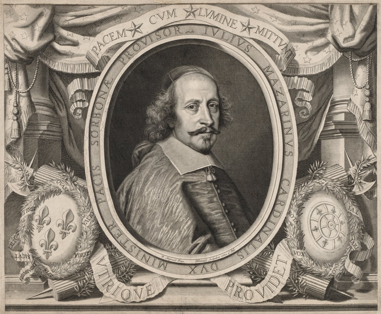 Kardynał Mazarin autorstwa Robert Nanteuil