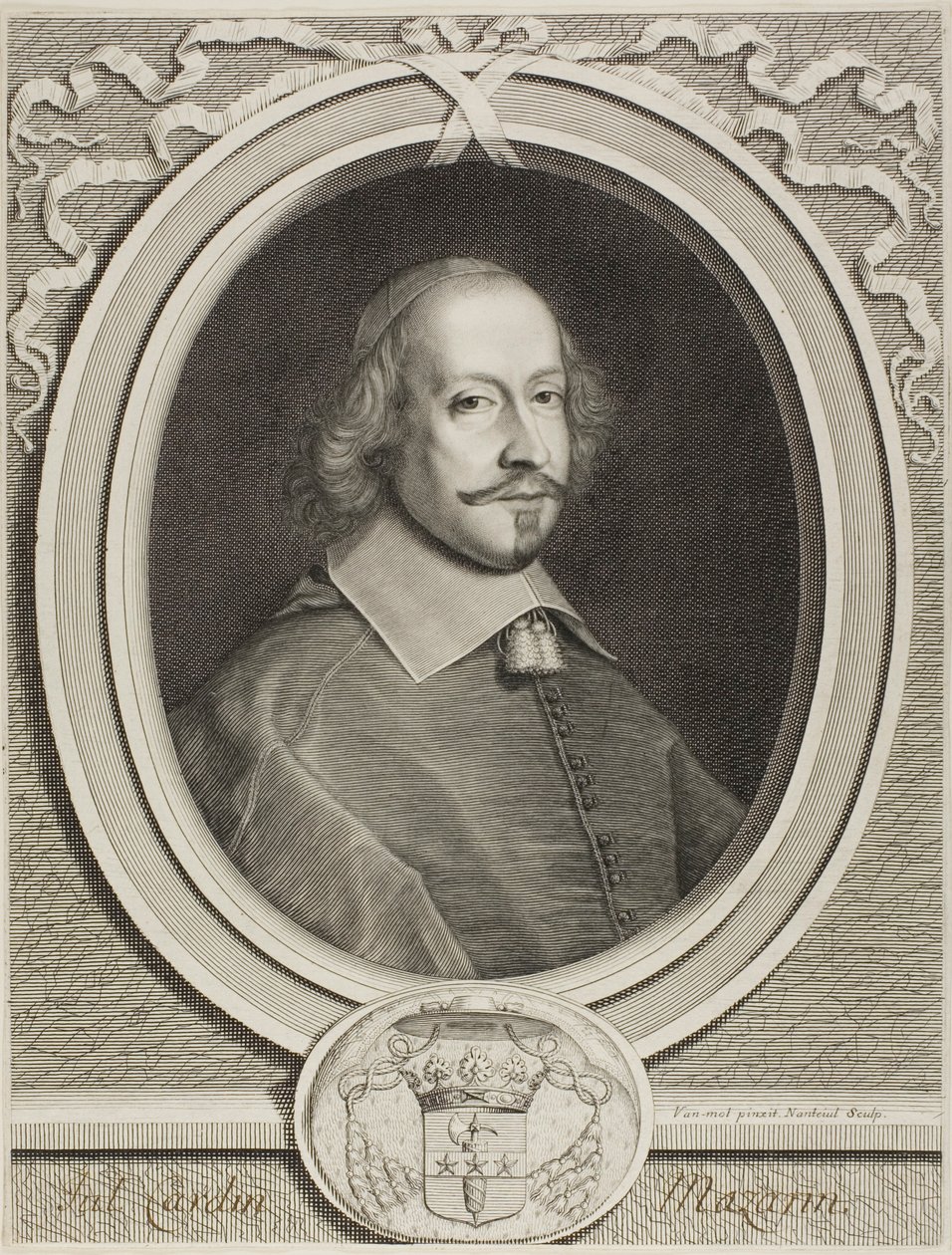 Kardynał Mazarin autorstwa Robert Nanteuil