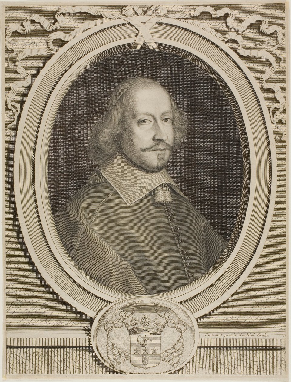 Kardynał Mazarin autorstwa Robert Nanteuil