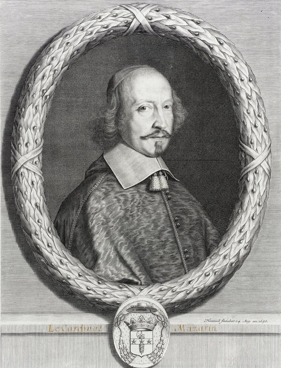 Kardynał Mazarin autorstwa Robert Nanteuil
