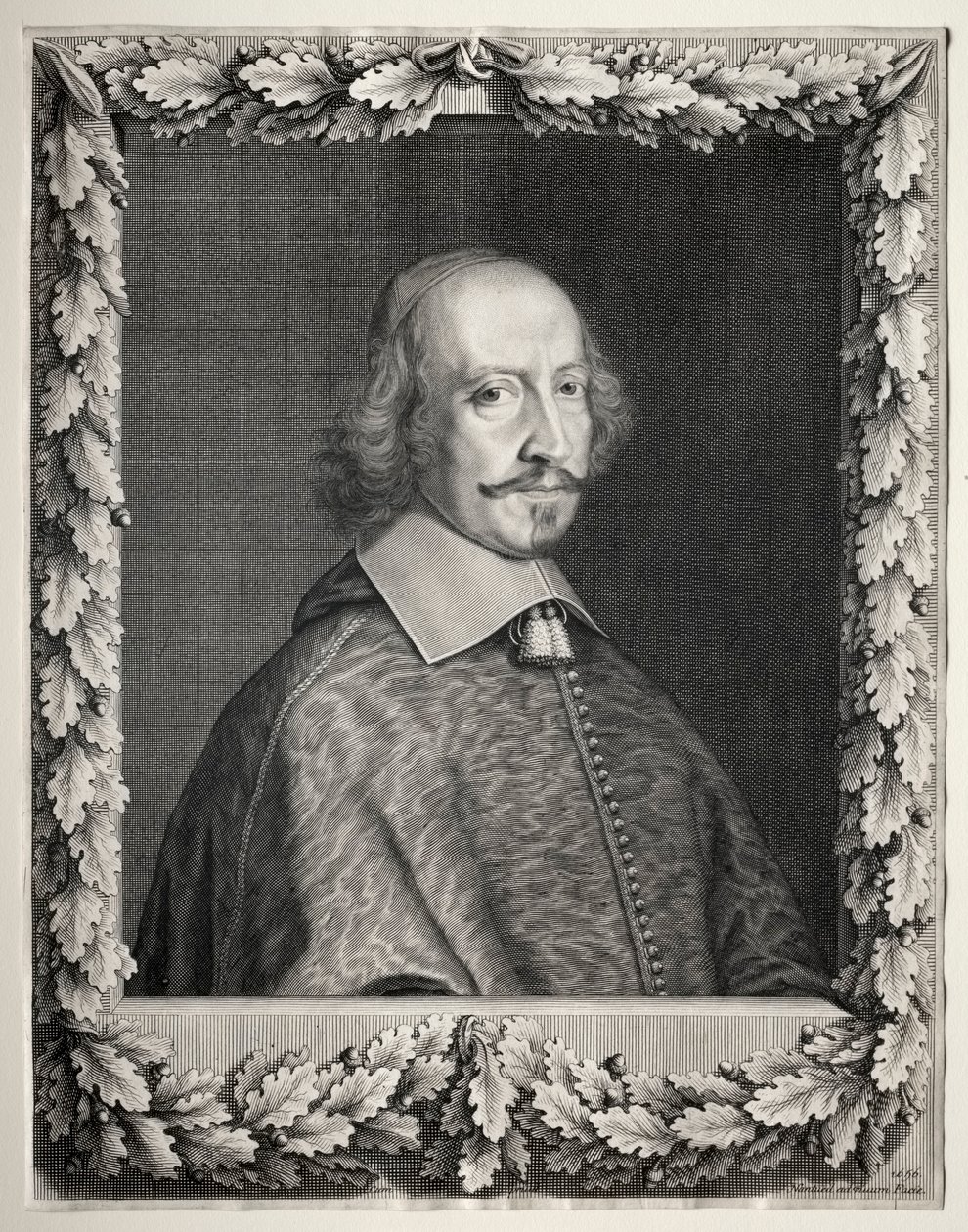 Kardynał Mazarin, 1656. autorstwa Robert Nanteuil