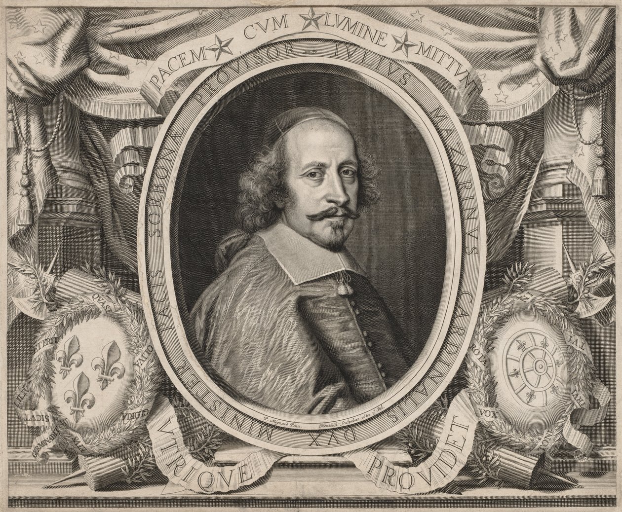 Kardynał Mazarin, 1660. autorstwa Robert Nanteuil