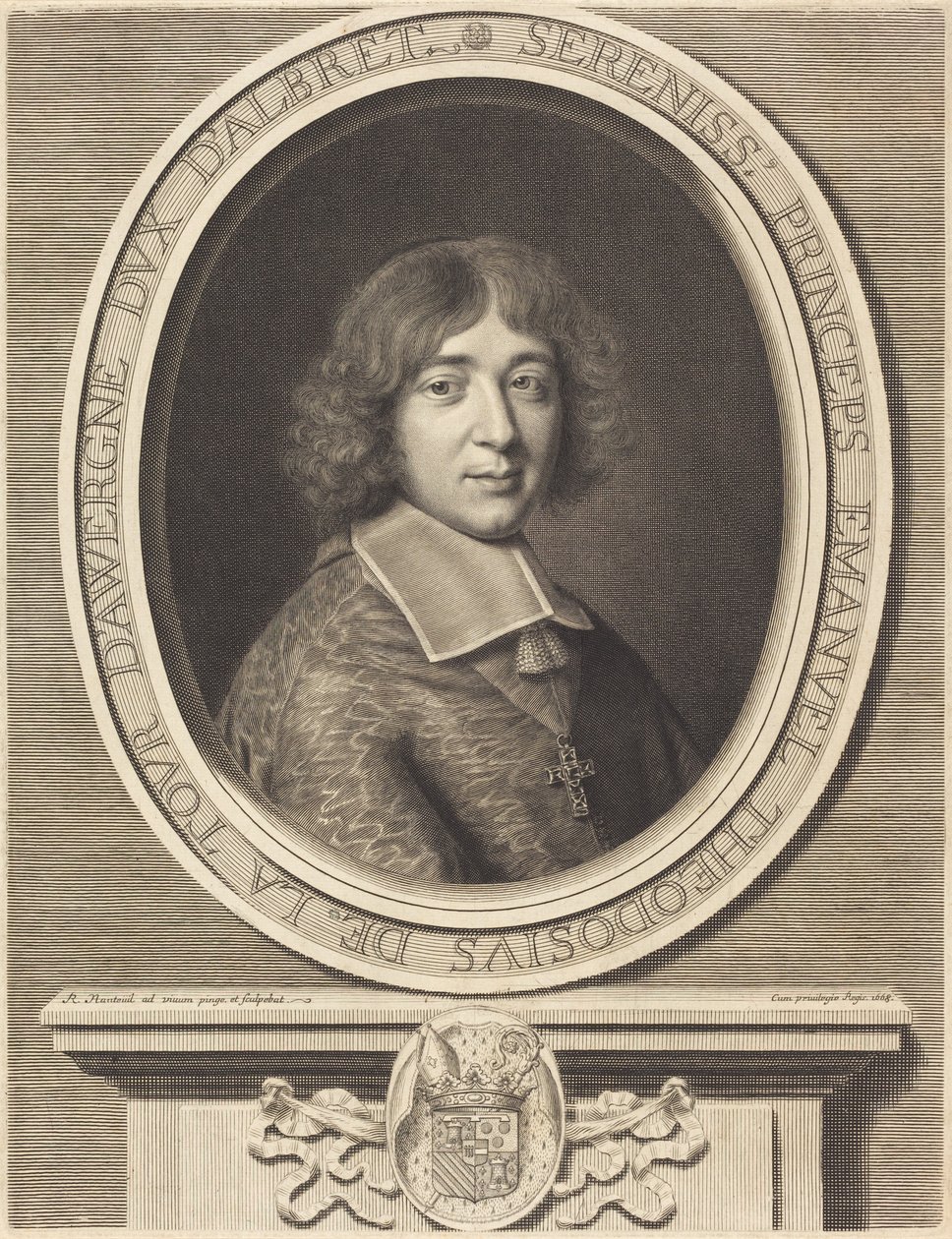 Kardynał de Bouillon autorstwa Robert Nanteuil