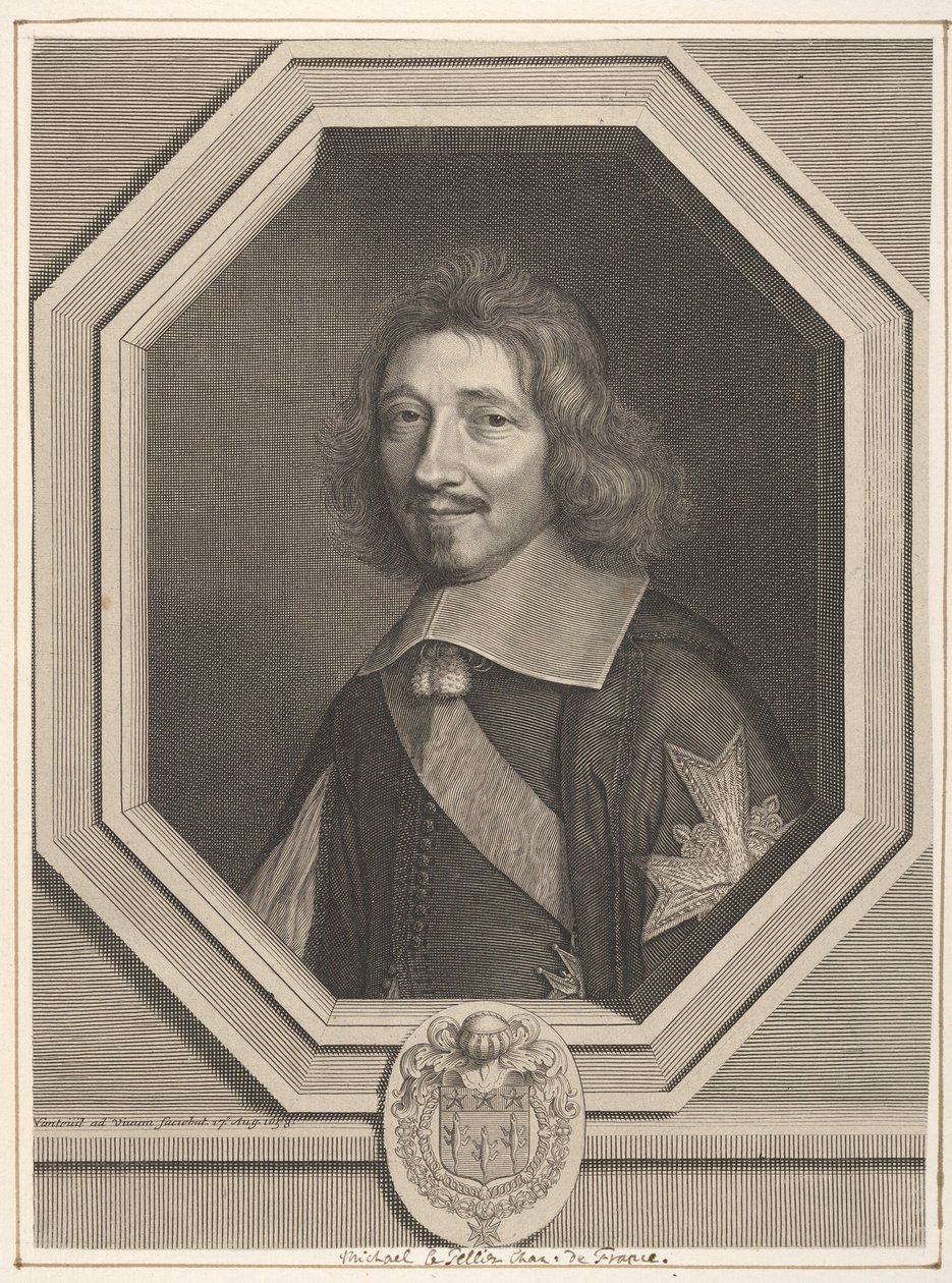 Kanclerz Michel IV Le Tellier, 1658. autorstwa Robert Nanteuil