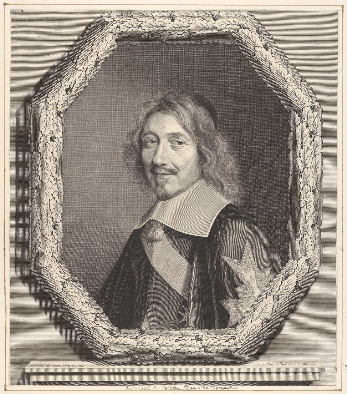 Kanclerz Michel IV Le Tellier, 1661. autorstwa Robert Nanteuil