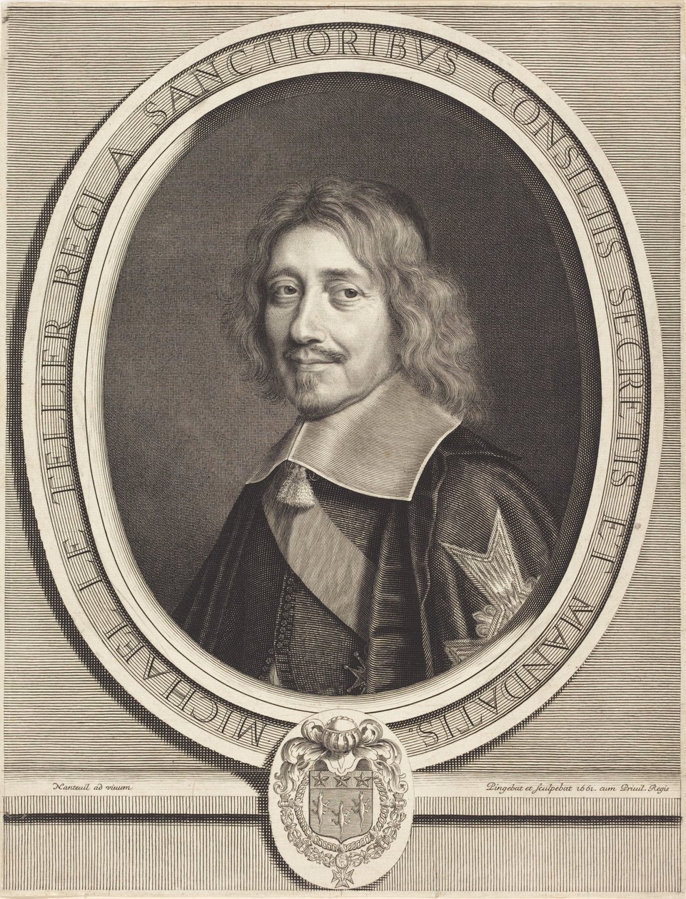 Kanclerz Michel Le Tellier autorstwa Robert Nanteuil